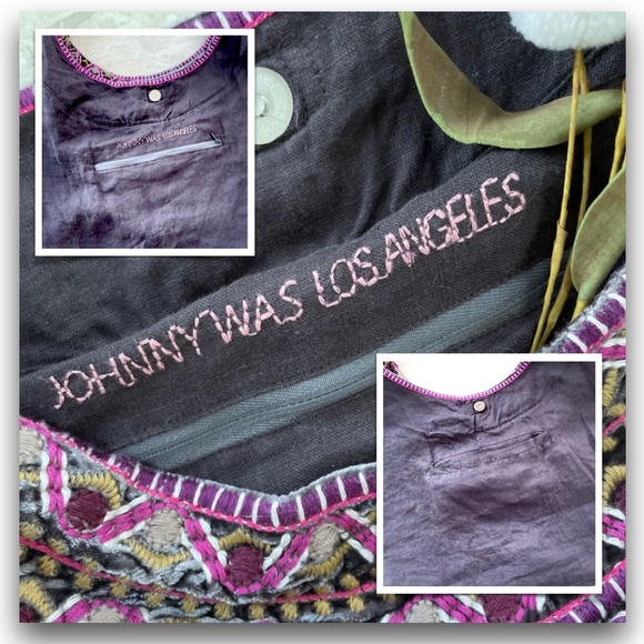 SOLD Johnny Was Valmere Velvet Hobo Bag - Picture 5 of 7